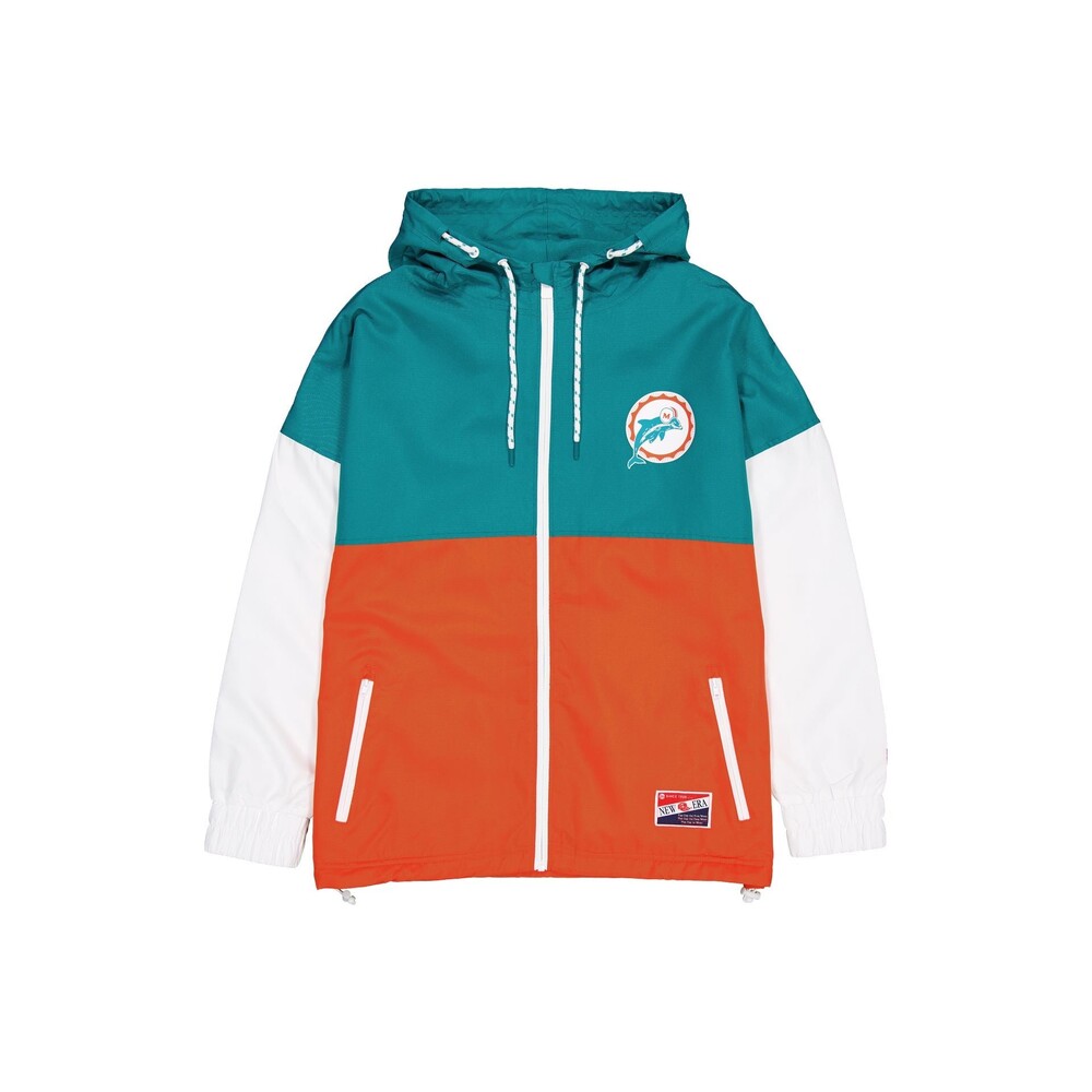 New Era Miami Dolphins Throwback Windbreaker - Size M